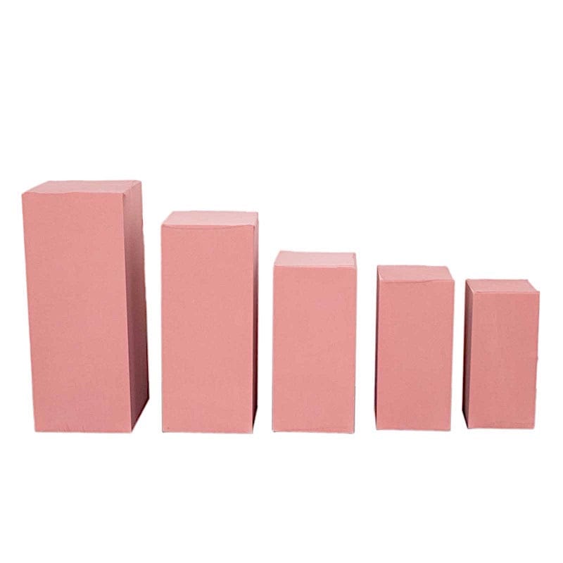 5 Spandex Rectangular Plinth Display Box Stand Covers PROP_BOX_001_SPX_080