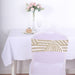 5 Spandex Stretchable Chair Sashes with Geometric Sequins