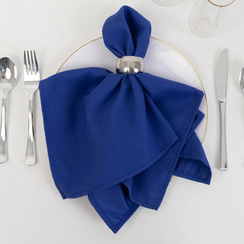 5 Square 20" x 20" Cotton Blend Dinner Table Napkins