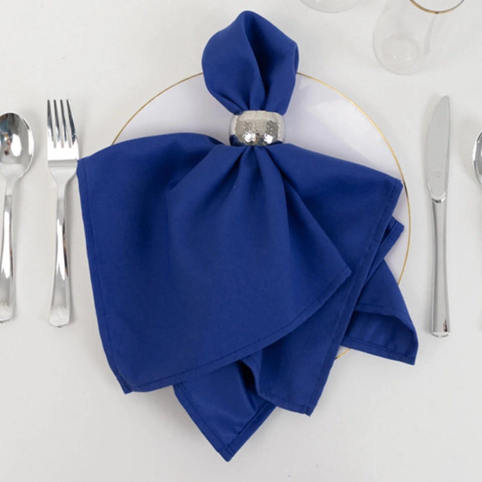 5 Square 20" x 20" Cotton Blend Dinner Table Napkins