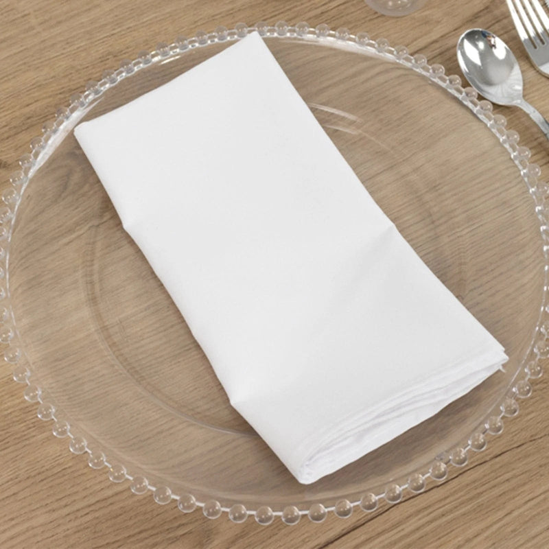 5 Square 20" x 20" Cotton Blend Dinner Table Napkins