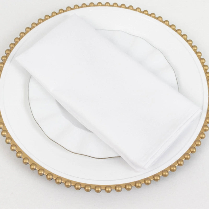 5 Square 20" x 20" Cotton Blend Dinner Table Napkins