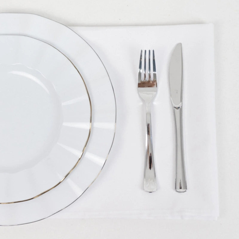 5 Square 20" x 20" Cotton Blend Dinner Table Napkins