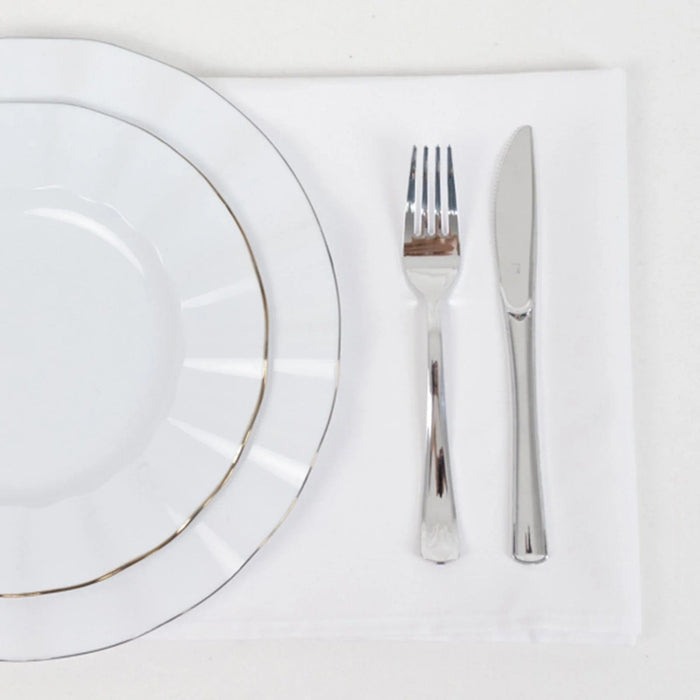 5 Square 20" x 20" Cotton Blend Dinner Table Napkins