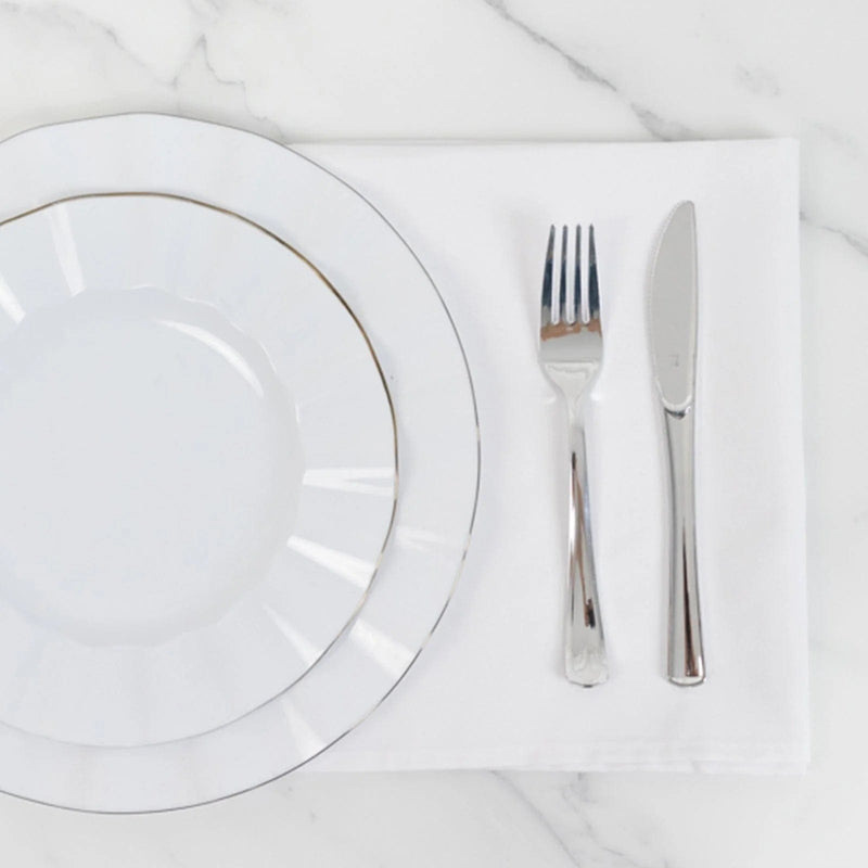 5 Square 20" x 20" Cotton Blend Dinner Table Napkins