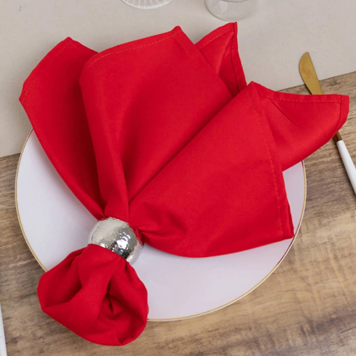5 Square 20" x 20" Cotton Blend Dinner Table Napkins