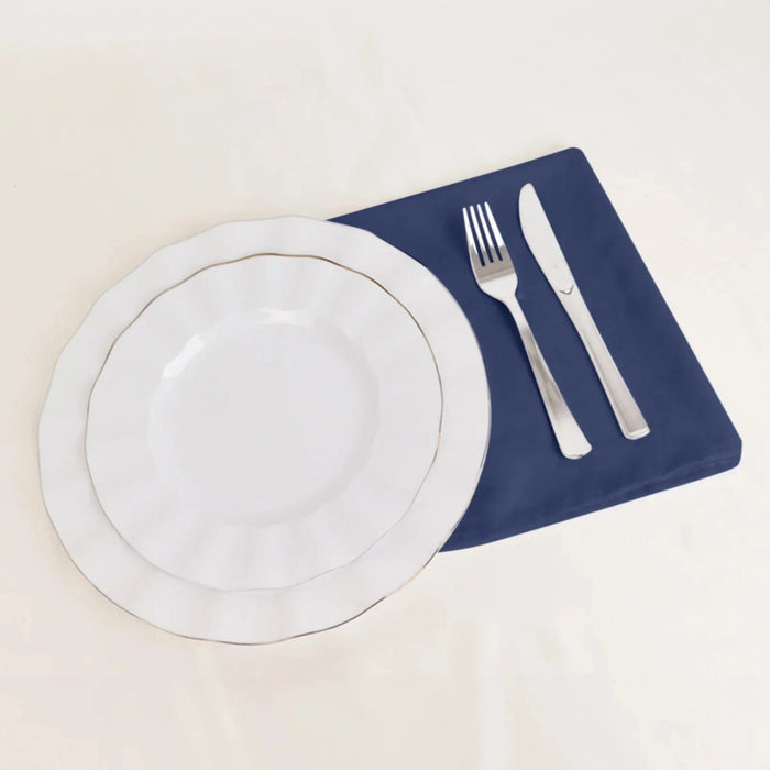 5 Square 20" x 20" Cotton Blend Dinner Table Napkins