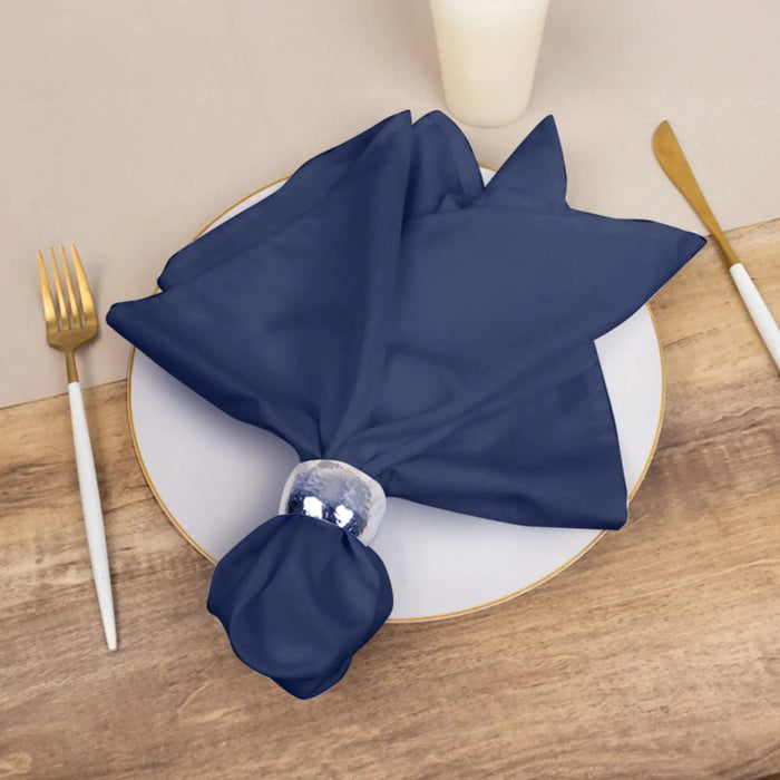 5 Square 20" x 20" Cotton Blend Dinner Table Napkins