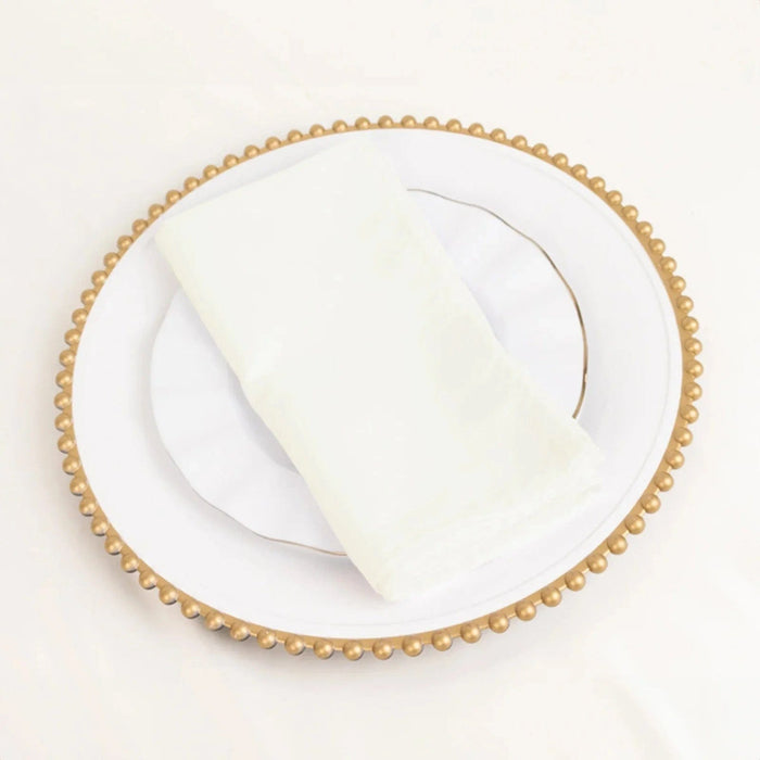 5 Square 20" x 20" Cotton Blend Dinner Table Napkins