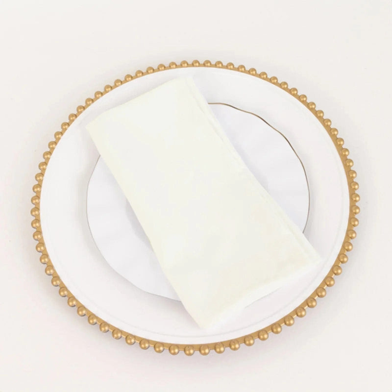 5 Square 20" x 20" Cotton Blend Dinner Table Napkins