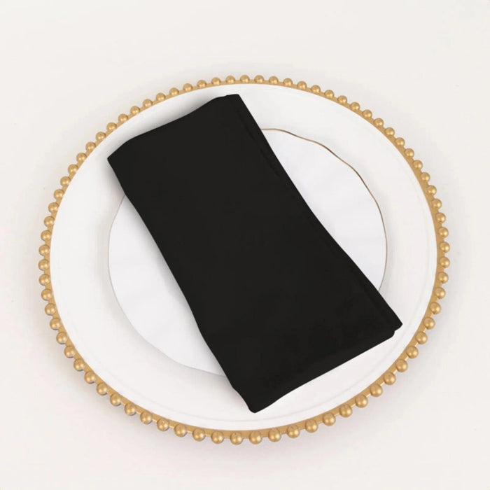 5 Square 20" x 20" Cotton Blend Dinner Table Napkins