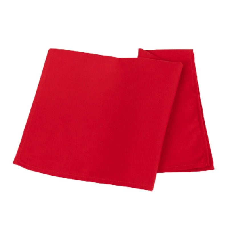 5 Square 20" x 20" Cotton Blend Dinner Table Napkins NAP_COT01_RED