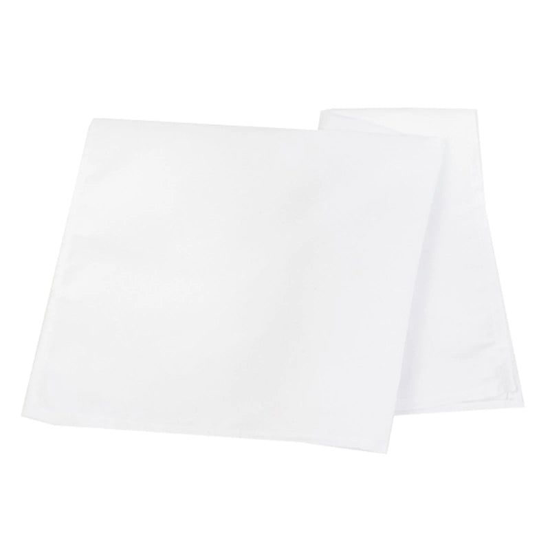 5 Square 20" x 20" Cotton Blend Dinner Table Napkins NAP_COT01_WHT