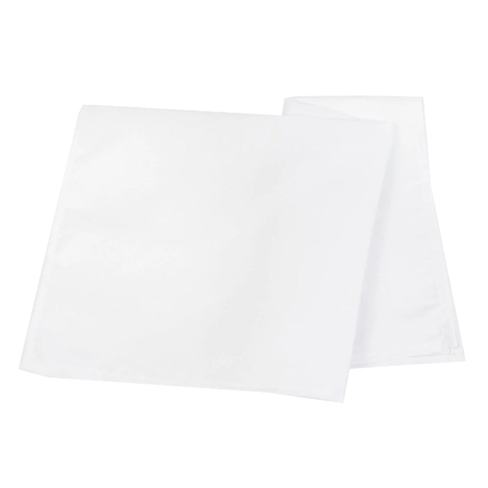 5 Square 20" x 20" Cotton Blend Dinner Table Napkins NAP_COT01_WHT