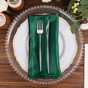 5 Striped 20" x 20" Satin Cloth Napkins