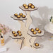 5-Tier 19" Laser Cut Wooden Tree Tower Cake Stand - Natural CAKE_WOD021_19_NAT