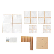 5-Tier 40" Metal Chandelier Floral Stand with Hanging Crystals - Gold and Clear CHDLR_070S_5T_GOLD