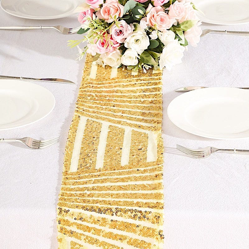 5 Tulle Chair Sashes with Sequins and Geometric Pattern