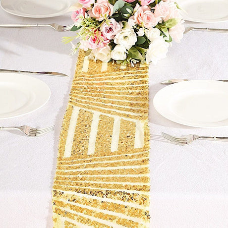 5 Tulle Chair Sashes with Sequins and Geometric Pattern