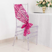 5 Wave Mesh Chair Sashes with Embroidered Sequins