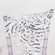 5 Wave Mesh Chair Sashes with Embroidered Sequins