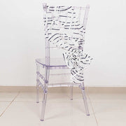 5 Wave Mesh Chair Sashes with Embroidered Sequins