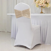 5 Wide Ruffle Crushed Velvet Chair Sashes