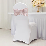 5 Wide Ruffle Crushed Velvet Chair Sashes
