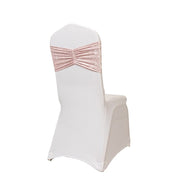 5 Wide Ruffle Crushed Velvet Chair Sashes