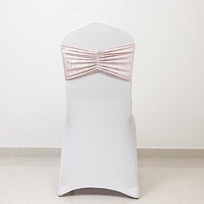 5 Wide Ruffle Crushed Velvet Chair Sashes