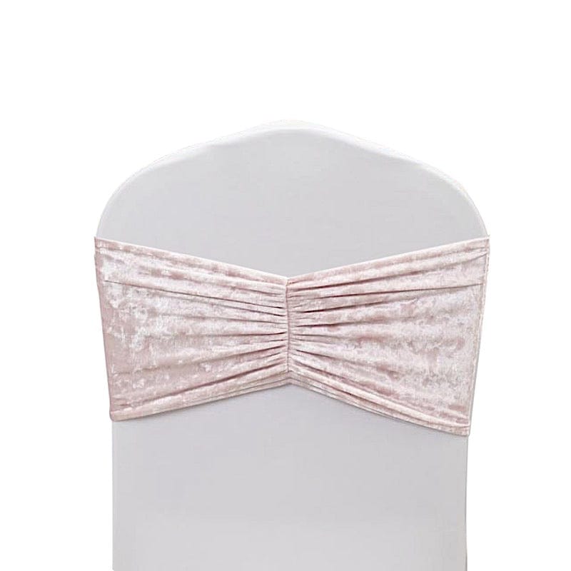 5 Wide Ruffle Crushed Velvet Chair Sashes