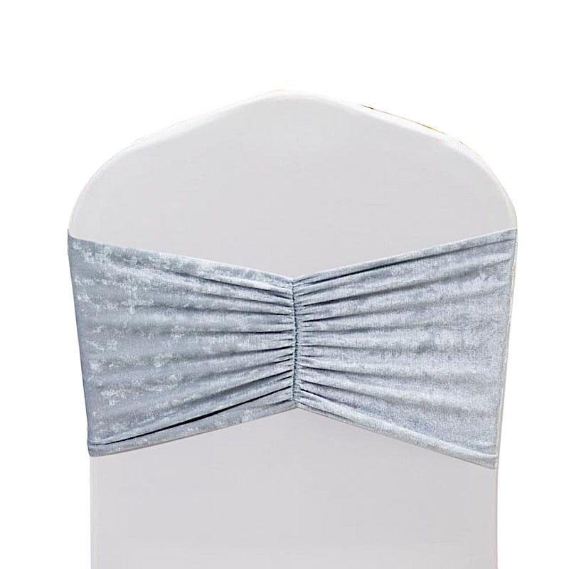 5 Wide Ruffle Crushed Velvet Chair Sashes