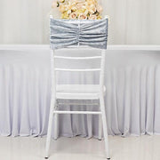 5 Wide Ruffle Crushed Velvet Chair Sashes