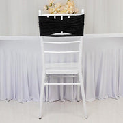 5 Wide Ruffle Crushed Velvet Chair Sashes