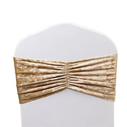 5 Wide Ruffle Crushed Velvet Chair Sashes