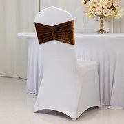 5 Wide Ruffle Crushed Velvet Chair Sashes
