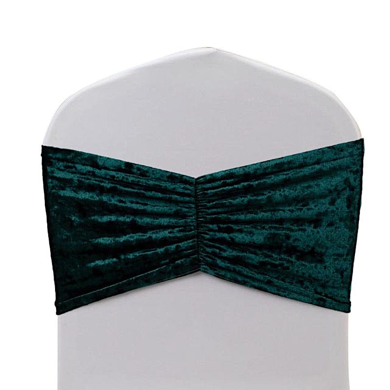 5 Wide Ruffle Crushed Velvet Chair Sashes