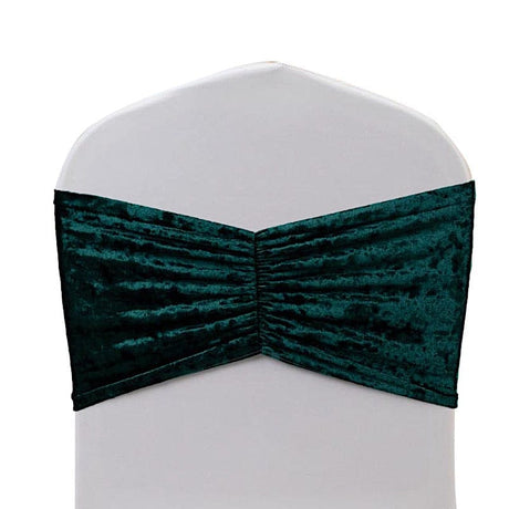 5 Wide Ruffle Crushed Velvet Chair Sashes