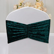 5 Wide Ruffle Crushed Velvet Chair Sashes