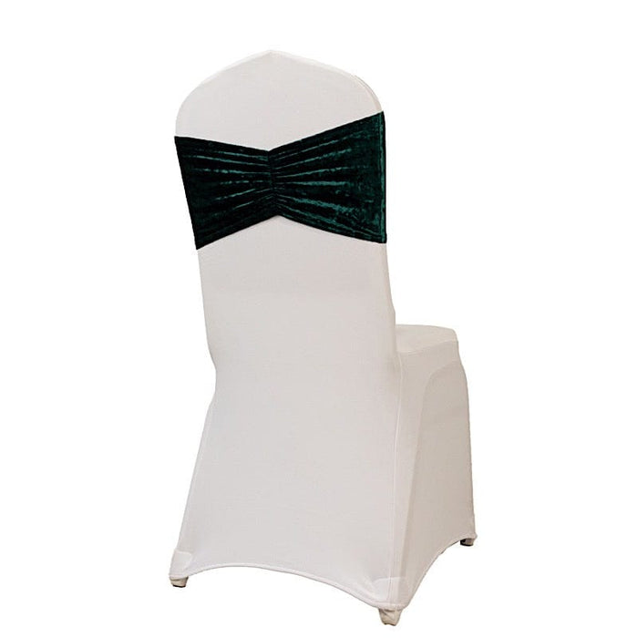 5 Wide Ruffle Crushed Velvet Chair Sashes
