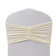 5 Wide Ruffle Crushed Velvet Chair Sashes