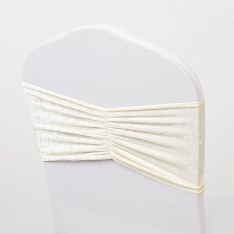 5 Wide Ruffle Crushed Velvet Chair Sashes