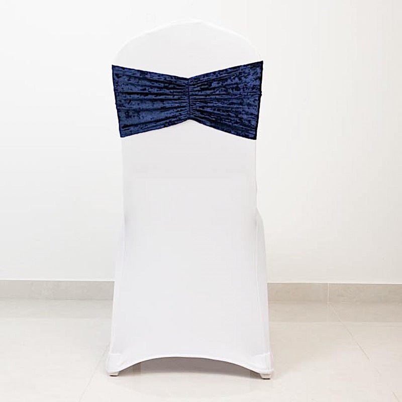 5 Wide Ruffle Crushed Velvet Chair Sashes