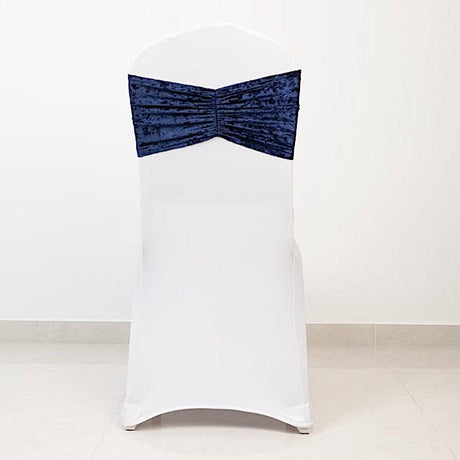 5 Wide Ruffle Crushed Velvet Chair Sashes