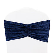 5 Wide Ruffle Crushed Velvet Chair Sashes