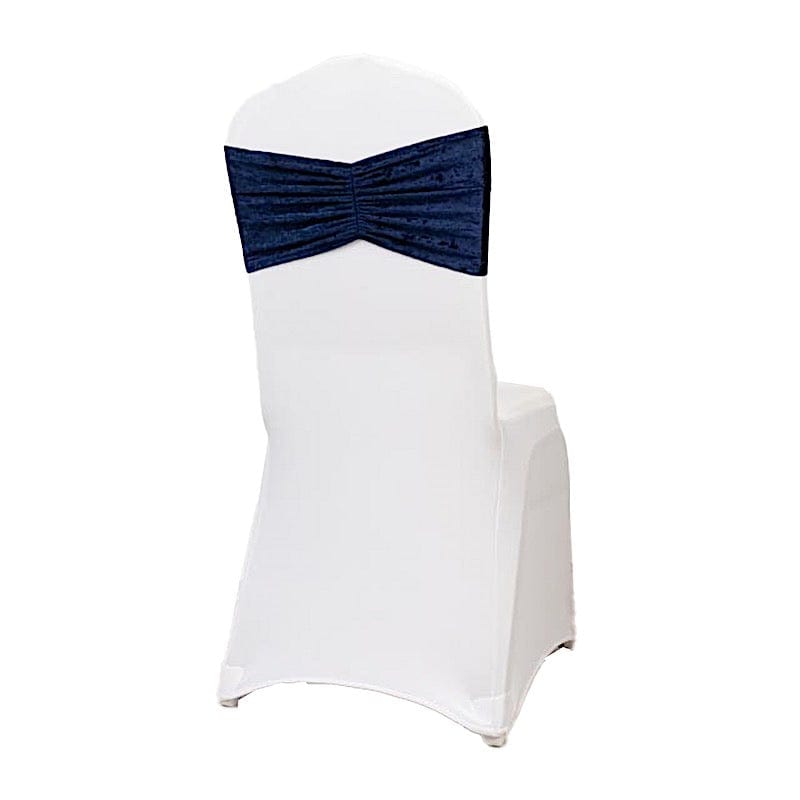 5 Wide Ruffle Crushed Velvet Chair Sashes