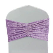 5 Wide Ruffle Crushed Velvet Chair Sashes