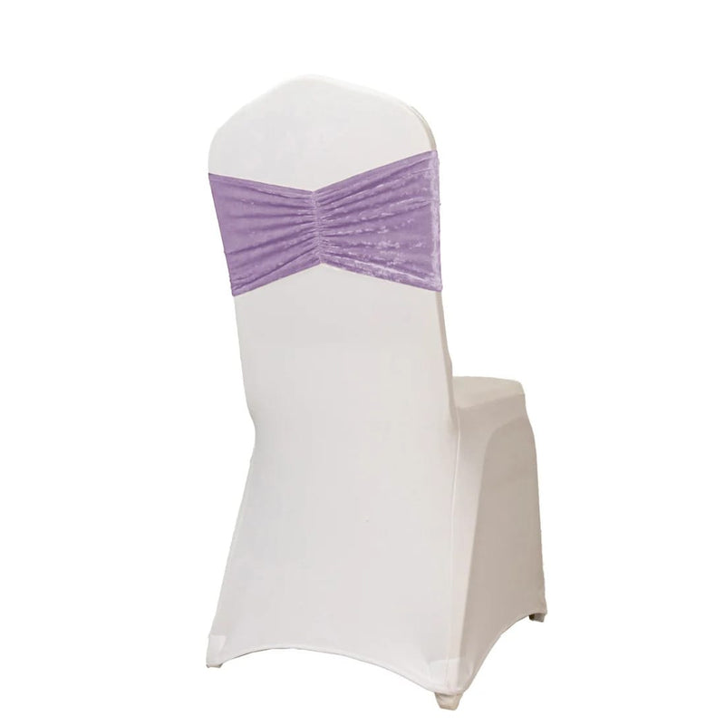 5 Wide Ruffle Crushed Velvet Chair Sashes