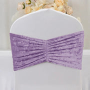 5 Wide Ruffle Crushed Velvet Chair Sashes