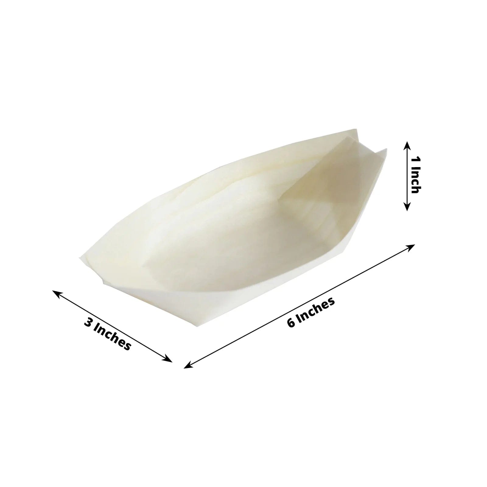 50 Biodegradable Pine Wood Boat Shaped Food Trays - Natural DSP_BIRC_BO001_6